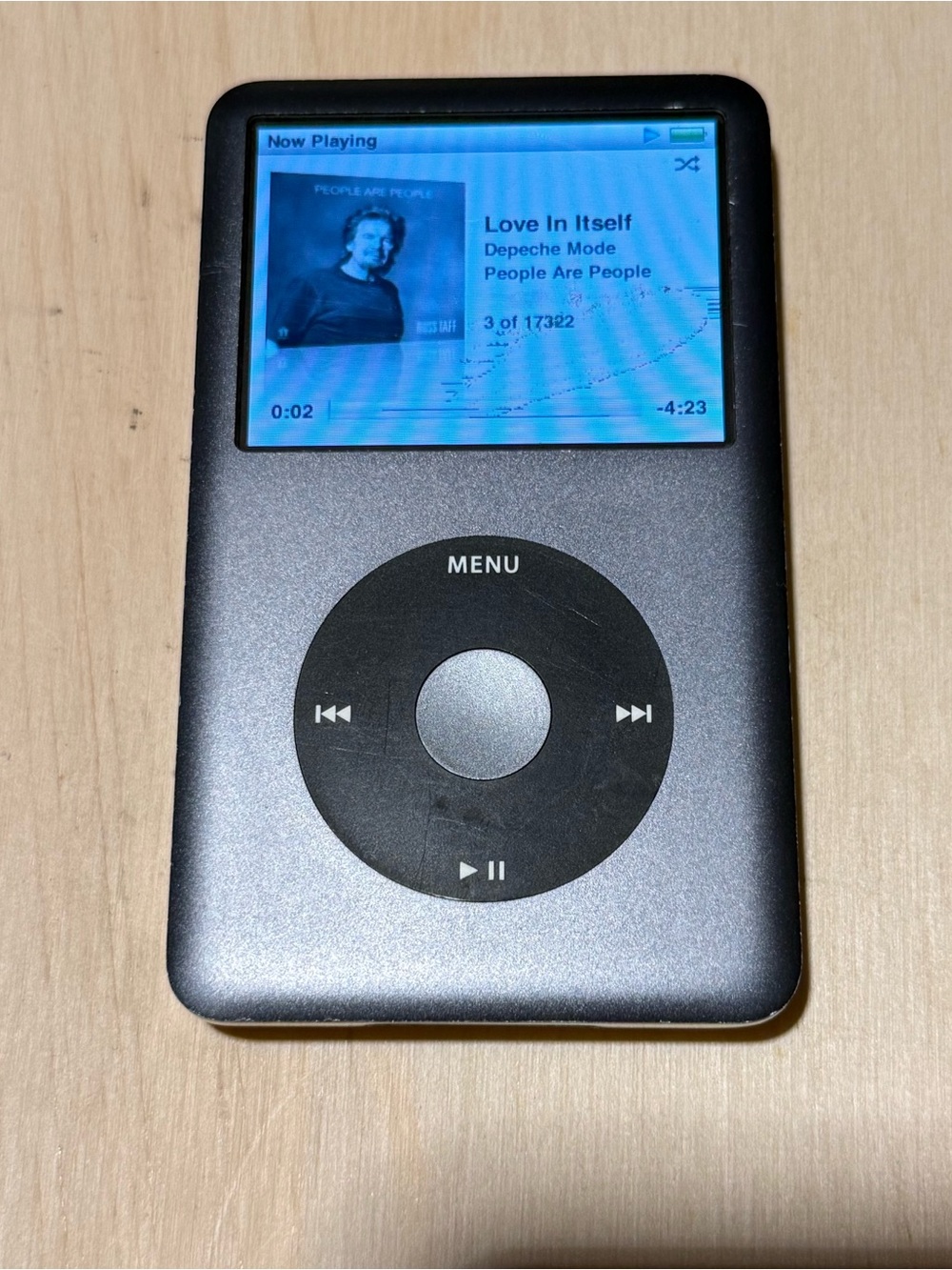 iPod Model:A1238 7th Gen 120GB Blk Tested Good Battery 14-18hr w/17322Song-Charg